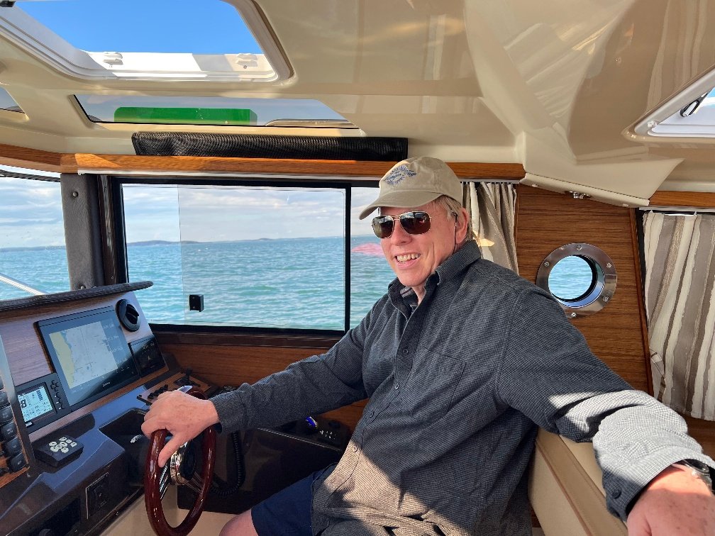 Ken Coleman on the water